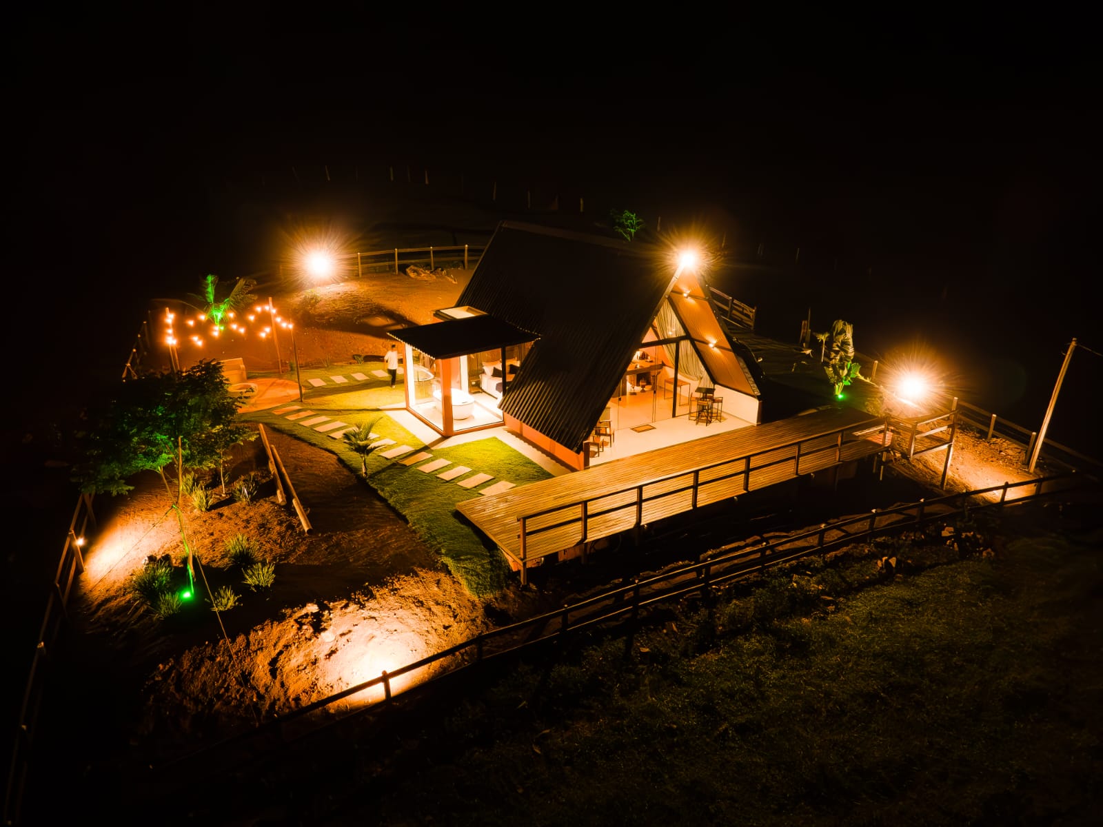 Vista aerea noturna