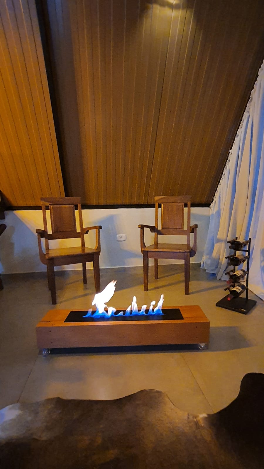 Interior do chalé